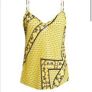 Ganni Hemlock printed crepe de chine camisole